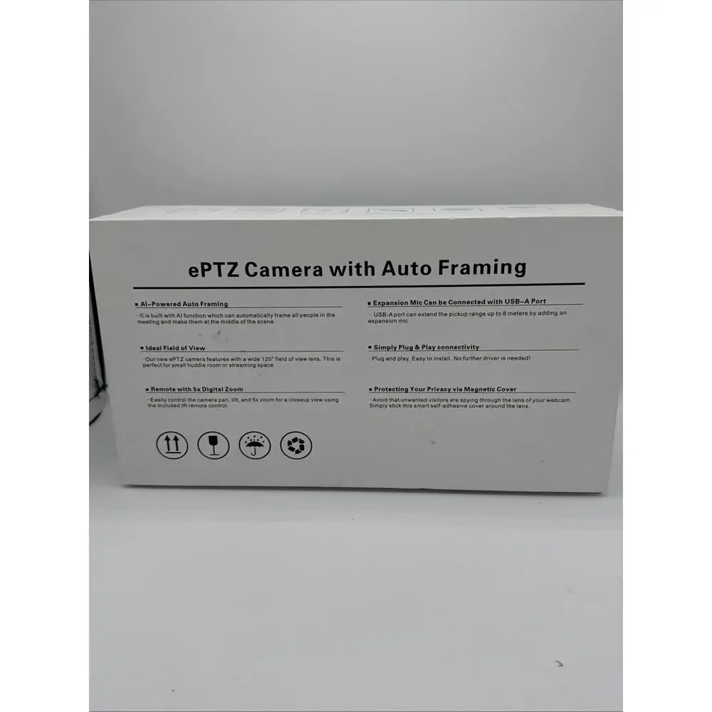 4K ePTZ Video Conferencing Camera with AI Auto Framing